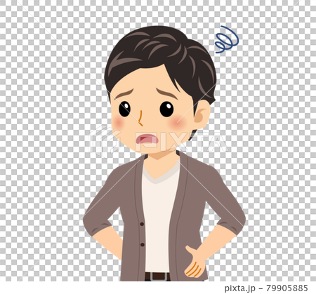 カーディガンを着た若い男性 カーディガンを着た若い男性 79905885