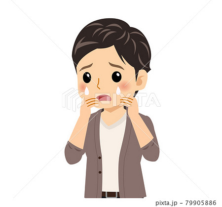 カーディガンを着た若い男性 79905886