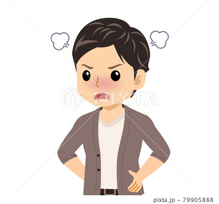 カーディガンを着た若い男性 79905888