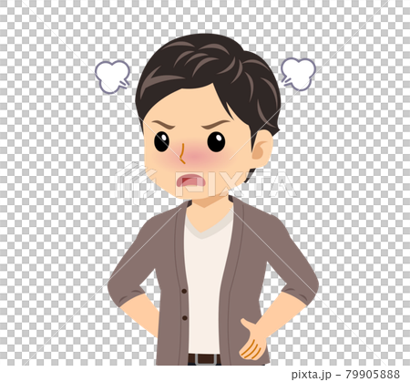 カーディガンを着た若い男性 79905888