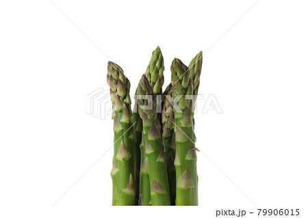 Fresh green asparagus isolated on white background Fresh green asparagus isolated on white background 79906015