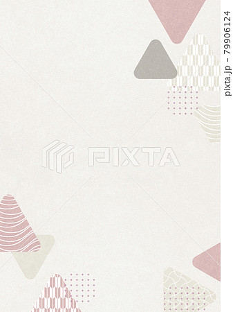 和風背景素材　三角形　和柄 79906124