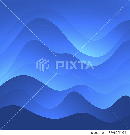 曲線でグラデーションが美しい背景素材 1 1 のイラスト素材