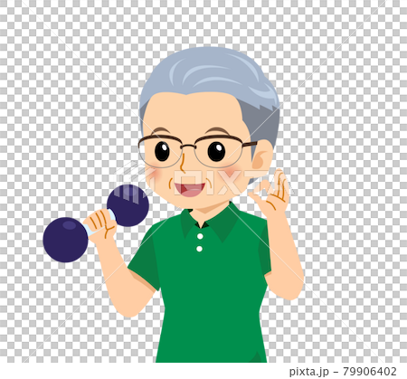White-haired man in short sleeves White-haired man in short sleeves 79906402