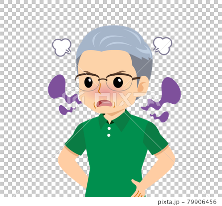 White-haired man in short sleeves White-haired man in short sleeves 79906456
