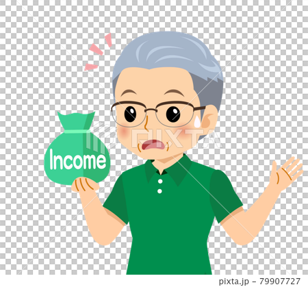 White-haired man in short sleeves White-haired man in short sleeves 79907727
