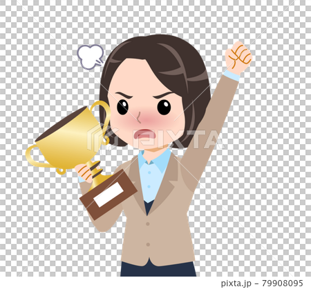 Woman in beige suit Woman in beige suit 79908095