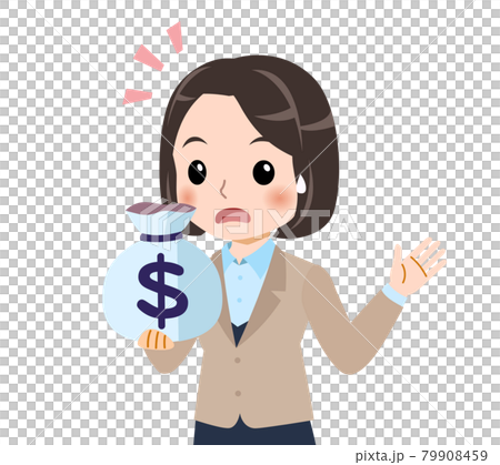 ベージュ色のスーツの女性 ベージュ色のスーツの女性 79908459