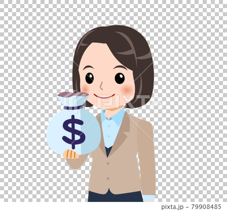 Woman in beige suit Woman in beige suit 79908485