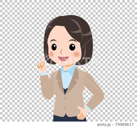 米色西裝的女人 米色西裝的女人 79908617