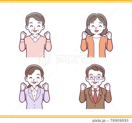 人々の表情セット 人々の表情セット 79909093