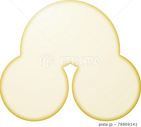 家紋　洲浜【金色】 79909141