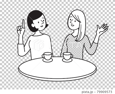 女性 シンプルイラスト 会話 女性 シンプルイラスト 会話 79909573