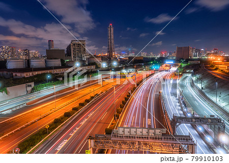 《東京都》交通イメージ・首都高速湾岸線大井埠頭 79910103