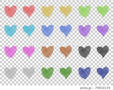 符號郵票心形顏色集 79910139