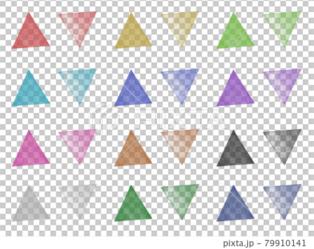 Symbol stamp triangle color set 79910141