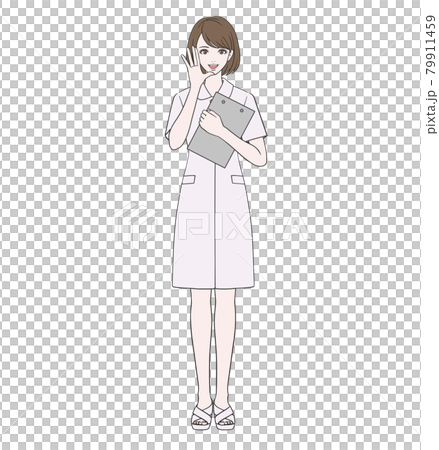呼びかける看護師 79911459