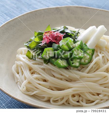 夏の冷やしぶっかけうどん 79928431