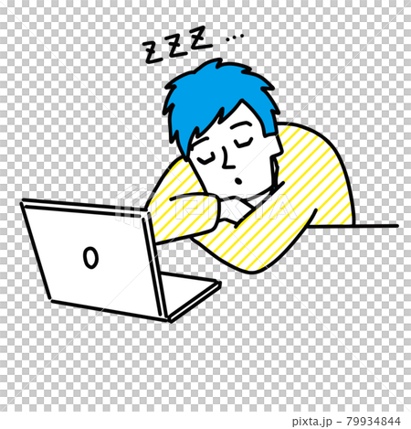 A man taking a nap A man taking a nap 79934844