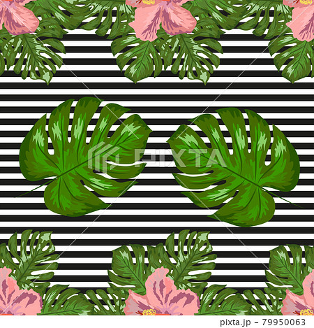 Modern tropical flower pattern, great design for any purposes Modern tropical flower pattern, great design for any purposes 79950063