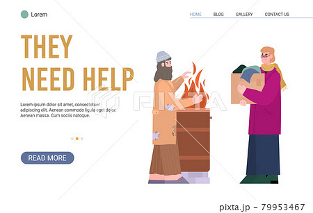 Web banner for charity, donation, help to poor homeless persons living in poverty Web banner for charity, donation, help to poor homeless persons living in poverty 79953467