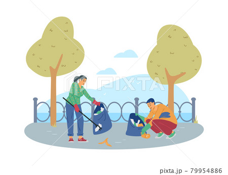 Concept of protect ecology and environment from trash. Concept of protect ecology and environment from trash. 79954886