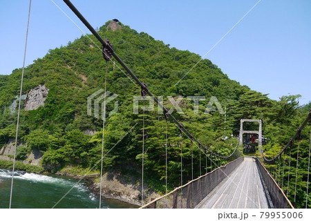 鷹ノ巣の吊り橋【新潟県関川村】 79955006