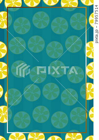 レモンの背景3 長方形 縦 ゴールド レモンの背景3 長方形 縦 ゴールド 79957514