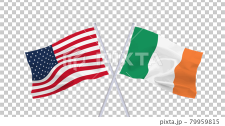 アメリカとアイルランドの国旗 79959815