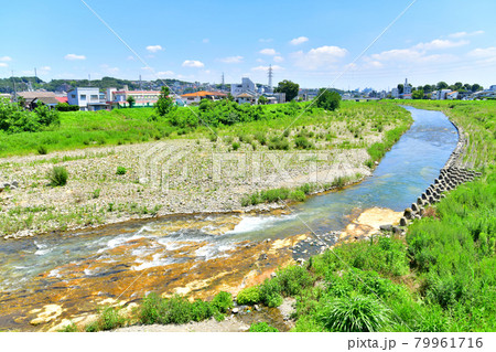 萩原橋／浅川より下流方面を望む(東京都八王子市)【2021.7】 79961716