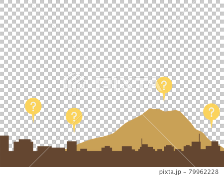 棕色小鎮和櫻島的插圖 棕色小鎮和櫻島的插圖 79962228