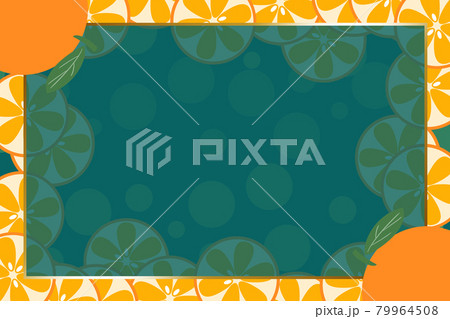 オレンジの背景4 長方形 ゴールド オレンジの背景4 長方形 ゴールド 79964508