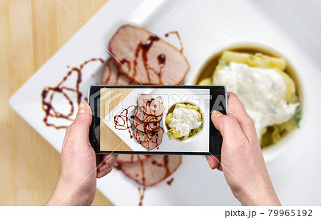 Taking photo of the food Taking photo of the food 79965192