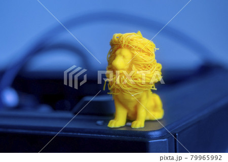 3D model printed model on 3d printer from hot molten plastic. 3D model printed model on 3d printer from hot molten plastic. 79965992