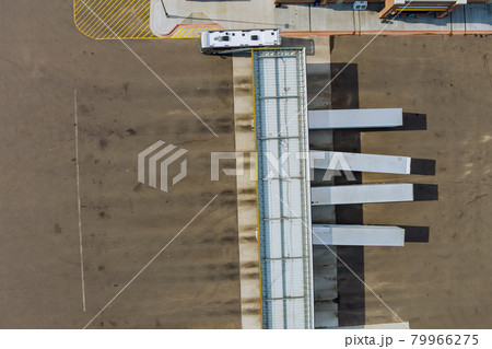 Gas station for refueling vehicles, trucks and tanks with fuel, gasoline and diesel near highway Gas station for refueling vehicles, trucks and tanks with fuel, gasoline and diesel near highway 79966275