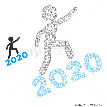 Man Climbing 2020 Vector Mesh Network Model 79966476