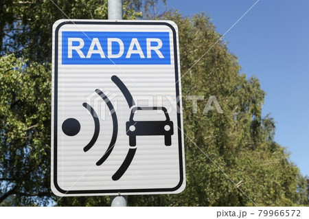 Radar signal and control on a road Radar signal and control on a road 79966572