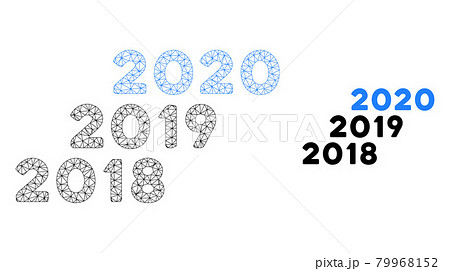 2018 - 2020 Years Vector Mesh 2D Model 79968152