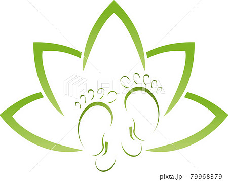 Feet, foot care, foot massage, physiotherapy, logo  79968379