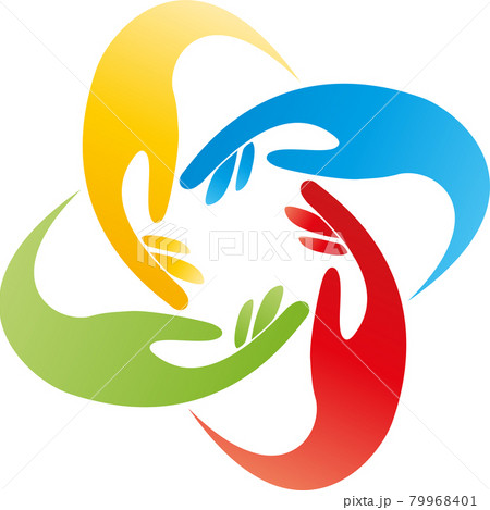 Hands, team, family, physiotherapy, occupational therapy, logo  79968401