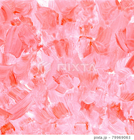 Red and white acrylic and oil rough surface 79969063