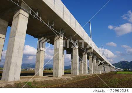 北陸新幹線 延伸工事　福井市南部下莇生田地区　2021年5月 79969588