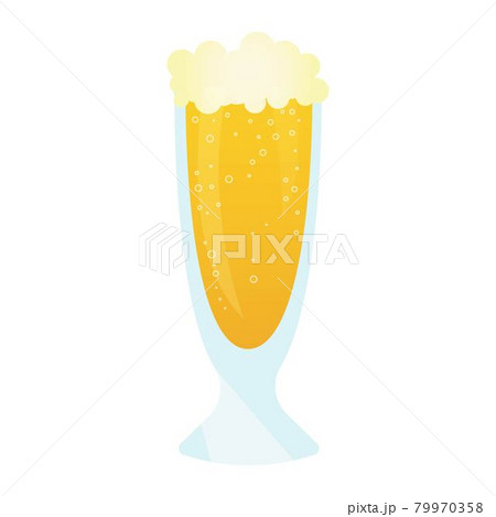 A glass of light beer with foam. A glass of light beer with foam. 79970358