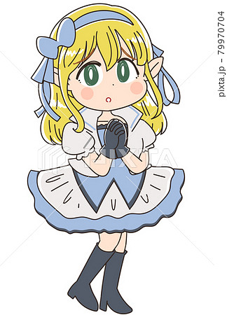 ファンタジー系アニメキャラのイラスト ヒロイン 79970704