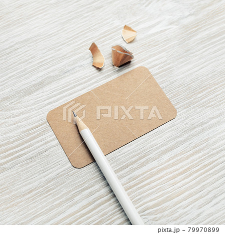 Vintage business card, pencil Vintage business card, pencil 79970899