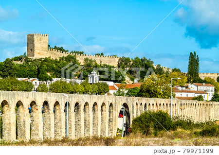 Obidos with Aqueduct and Castle in Portugal Obidos with Aqueduct and Castle in Portugal 79971199