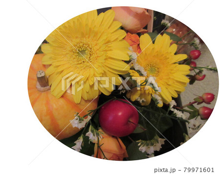暖色系カラー/秋/フラワーアレンジメント 79971601