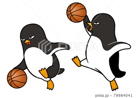 バスケットボール をするペンギン 79984041