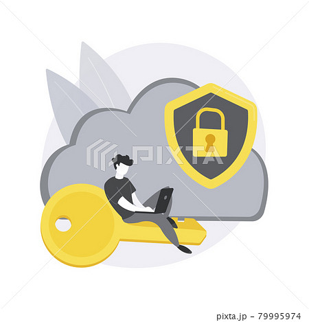 Cloud storage abstract concept vector illustration. Cloud storage abstract concept vector illustration. 79995974