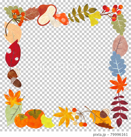 秋のフレーム素材 79996161
